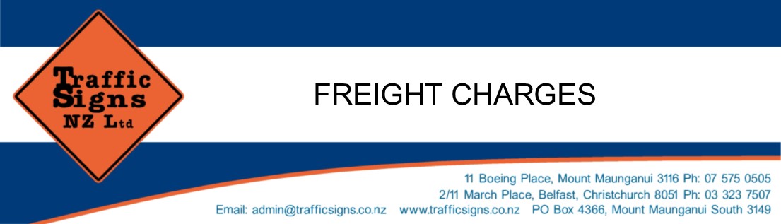 FREIGHT CHARGES